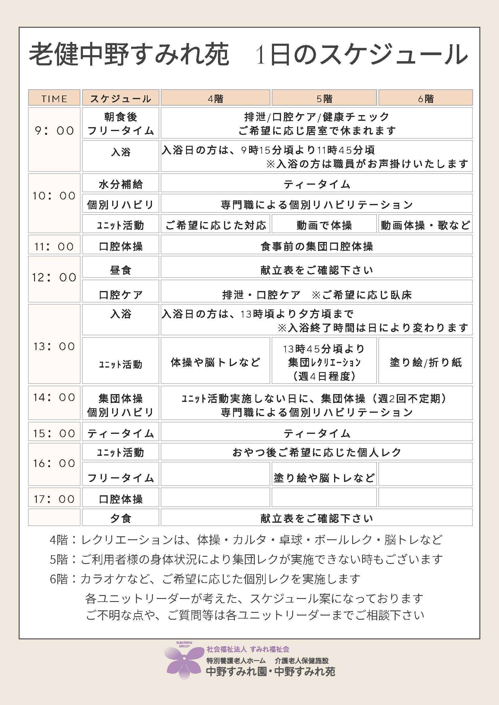 老健での過ごし方④